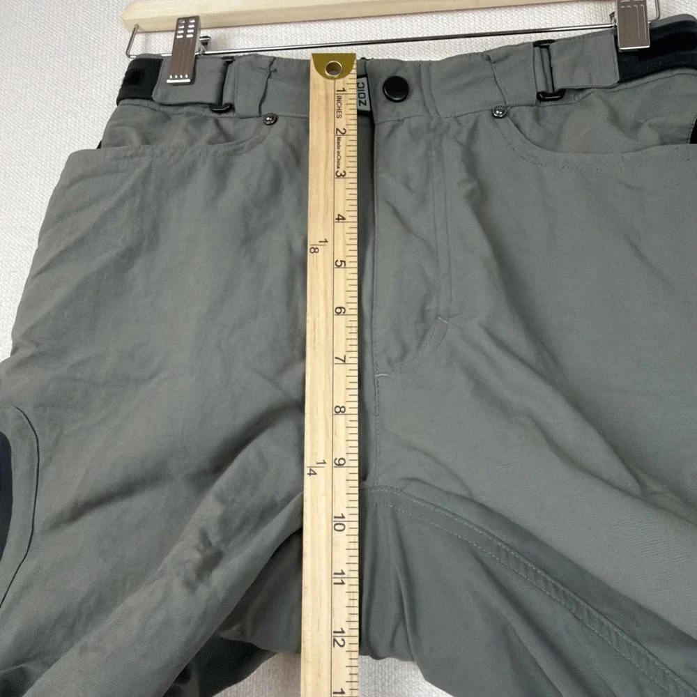 Zoic Ether Shorts Men's M Green Cargo Cycling Biking Padded Liner Zip Pockets